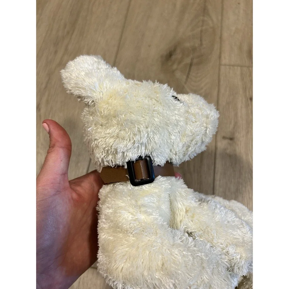 Tidbit Ty Classics Puppy Dog Plush Retriever Doodle Cream Ivory White 2001 Silk
